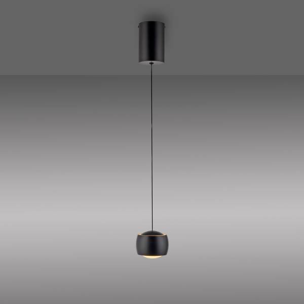 LED-Pendelleuchte Ballini Eisen -Schwarz - Flammenanzahl: 1