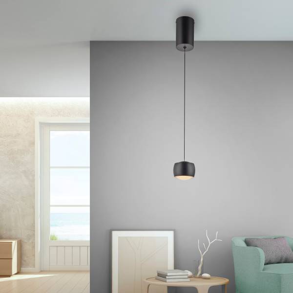 LED-Pendelleuchte Ballini Eisen -Schwarz - Flammenanzahl: 1