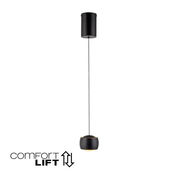 LED-Pendelleuchte Ballini Eisen -Schwarz - Flammenanzahl: 1