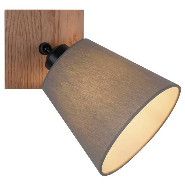 Wandlamp Gerda Michel ijzer/textiel - beige - 1-lichts