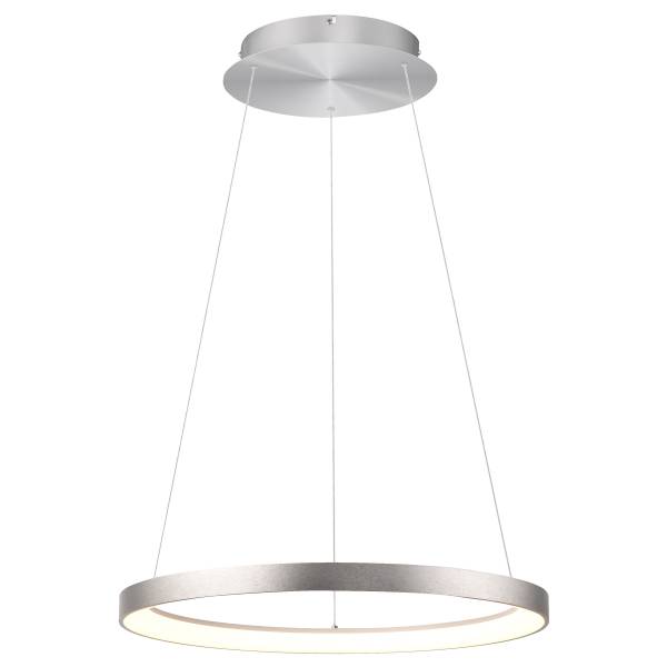 LED-Pendelleuchte Hoop Eisen - Silber - 1-flammig