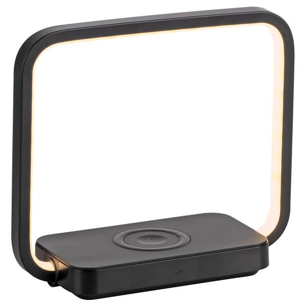 LED-Tischleuchte Omari Eisen / Kunststoff - Schwarz - 1-flammig