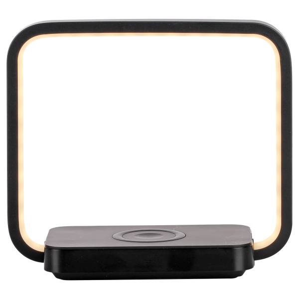LED-Tischleuchte Omari Eisen / Kunststoff - Schwarz - 1-flammig