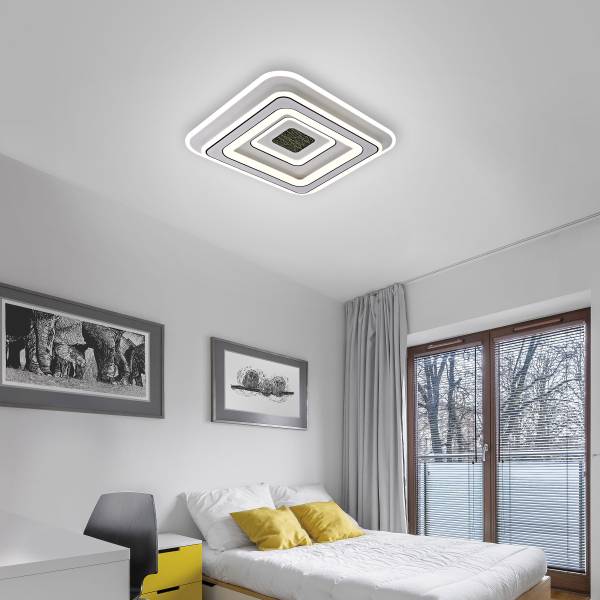 LED-Deckenleuchte Tolago Typ B Kunststoff - Weiß - 1-flammig