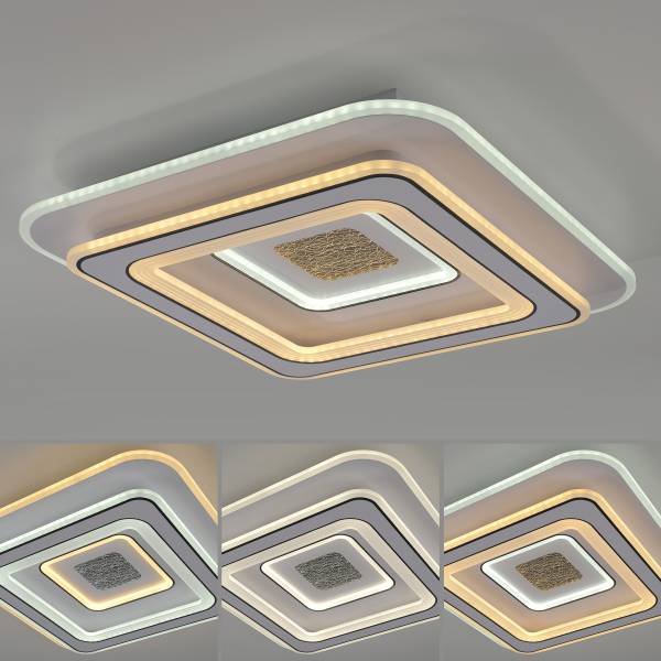 LED-Deckenleuchte Tolago Typ B Kunststoff - Weiß - 1-flammig