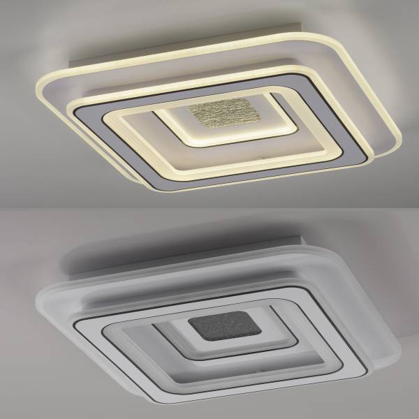 LED-Deckenleuchte Tolago Typ B Kunststoff - Weiß - 1-flammig