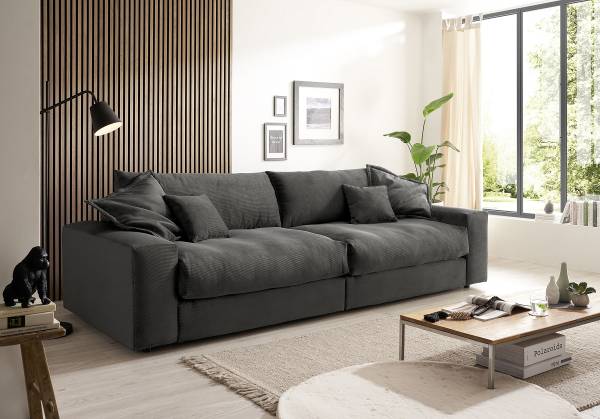 Big-Sofa CAMILL Typ A Cordstoff Fjella: Anthrazit