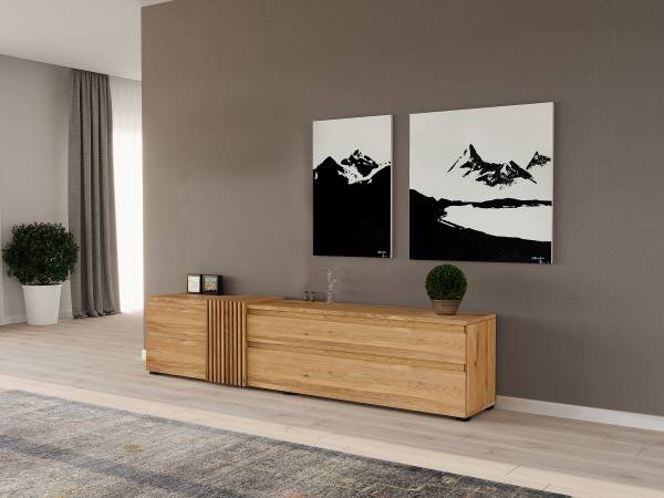TV-Lowboard MANUFAKTUR LINE Eiche
