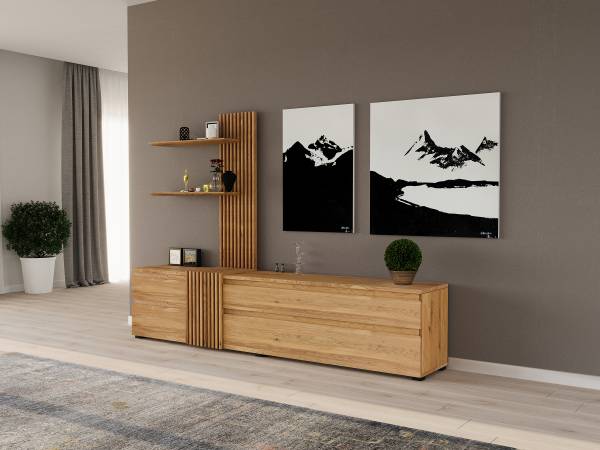 TV-Lowboard MANUFAKTUR LINE Eiche