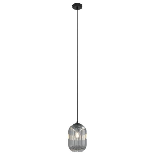 Pendelleuchte Verdi Stahl / Glas - Grau - Flammenanzahl: 1