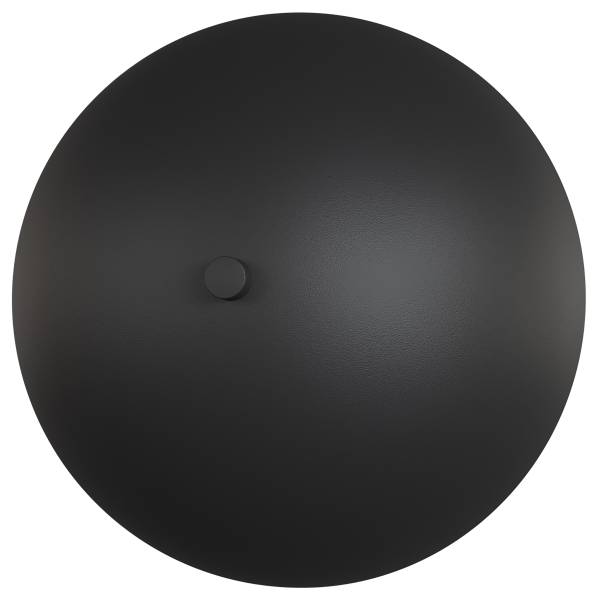Applique Mush Acier - 2 flammes - Noir