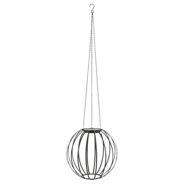 Solar-hanglamp Kivo ijzer - zwart - 1-lichts