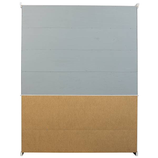 Massiver Vitrinenschrank Lagos Weiß