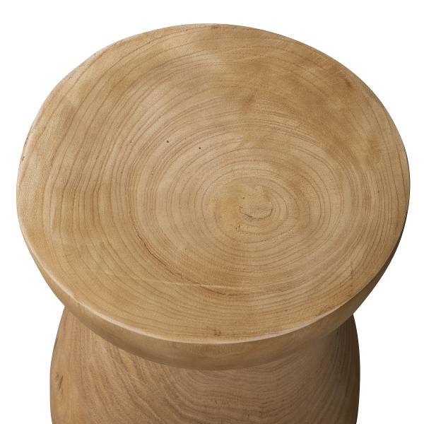 Table d'appoint Likhia en bois massif Paulownia