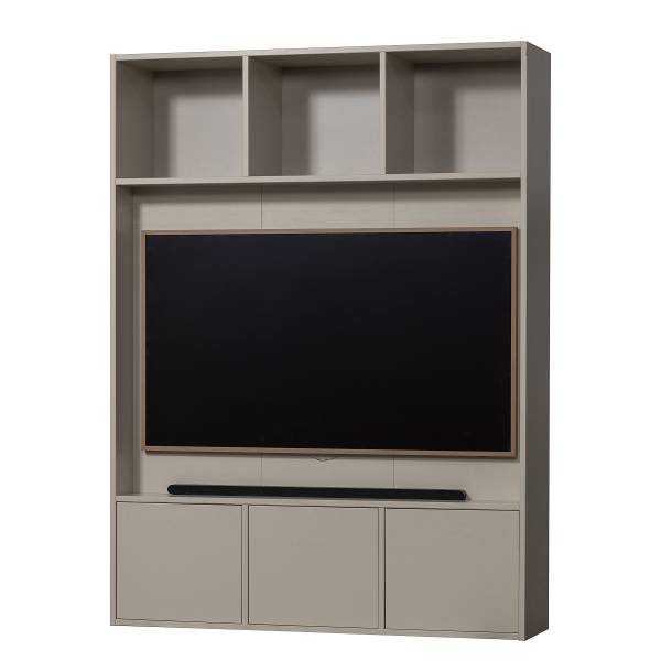 Massiver TV-Schrank Meggy Saharagrau