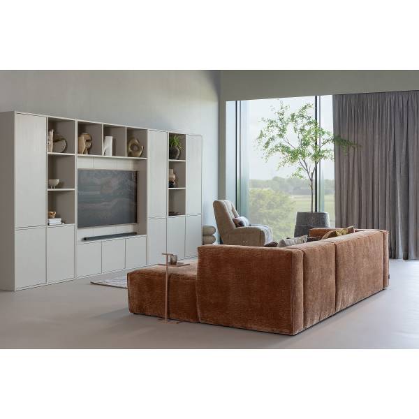 Massiver TV-Schrank Meggy Saharagrau