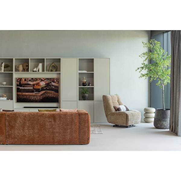 Massiver TV-Schrank Meggy Saharagrau