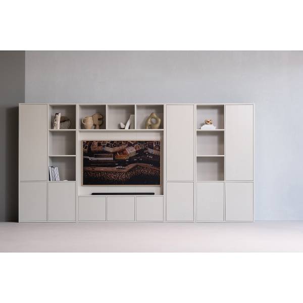 Massiver TV-Schrank Meggy Saharagrau
