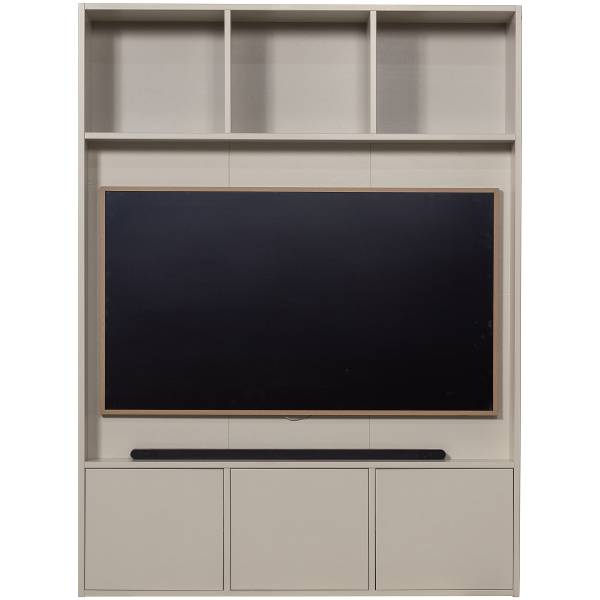 Massiver TV-Schrank Meggy Saharagrau