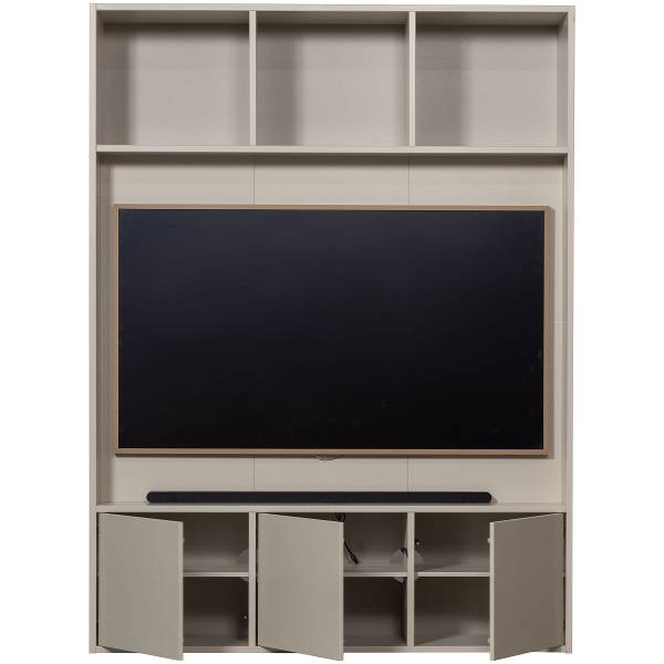 Massiver TV-Schrank Meggy Saharagrau