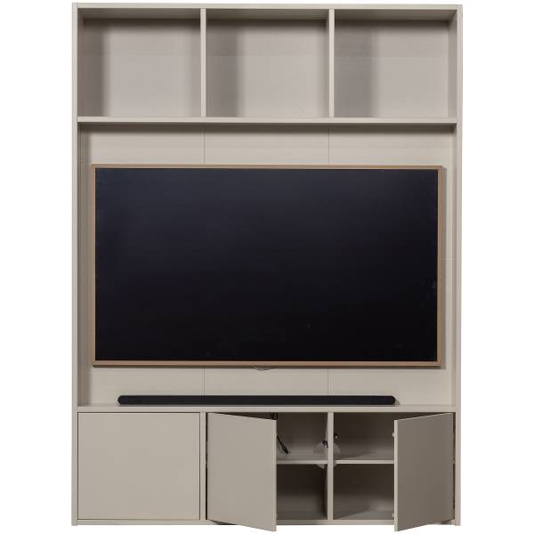 Massiver TV-Schrank Meggy Saharagrau