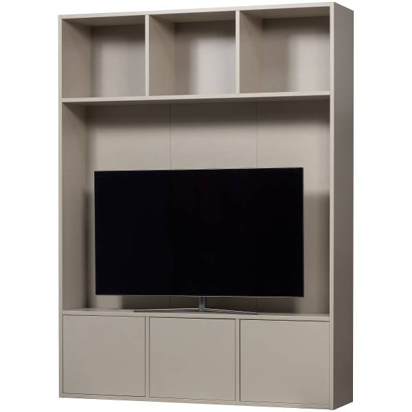 Massiver TV-Schrank Meggy Saharagrau
