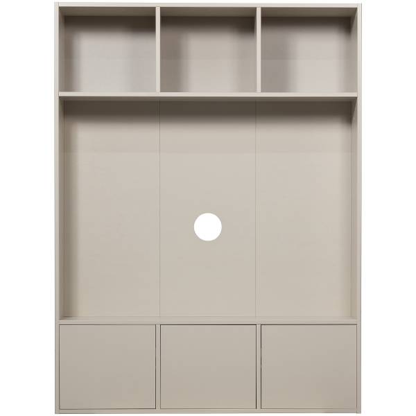 Massiver TV-Schrank Meggy Saharagrau
