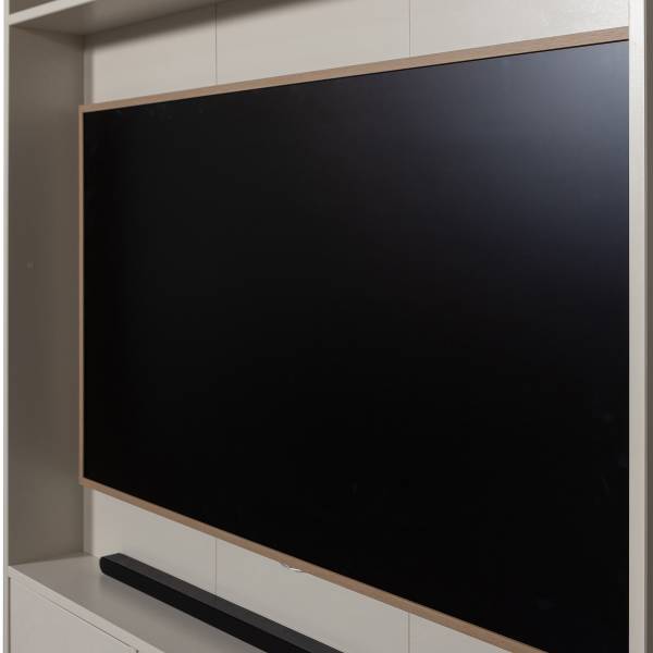 Massiver TV-Schrank Meggy Saharagrau