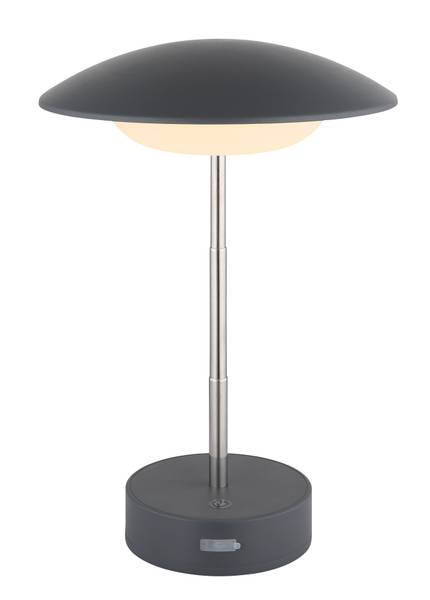 LED-Tischleuchte Tomo Acrylglas - 1-flammig - Grau