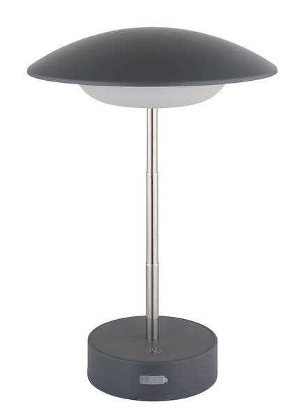 LED-Tischleuchte Tomo Acrylglas - 1-flammig - Grau