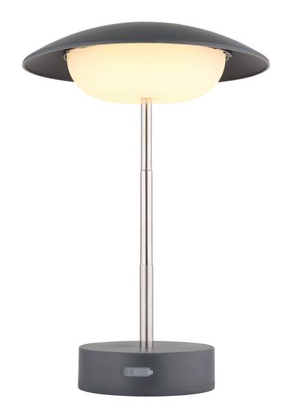 LED-Tischleuchte Tomo Acrylglas - 1-flammig - Grau