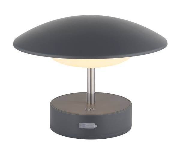 LED-Tischleuchte Tomo Acrylglas - 1-flammig - Grau