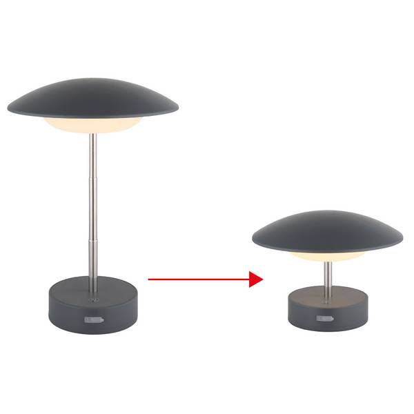 LED-Tischleuchte Tomo Acrylglas - 1-flammig - Grau