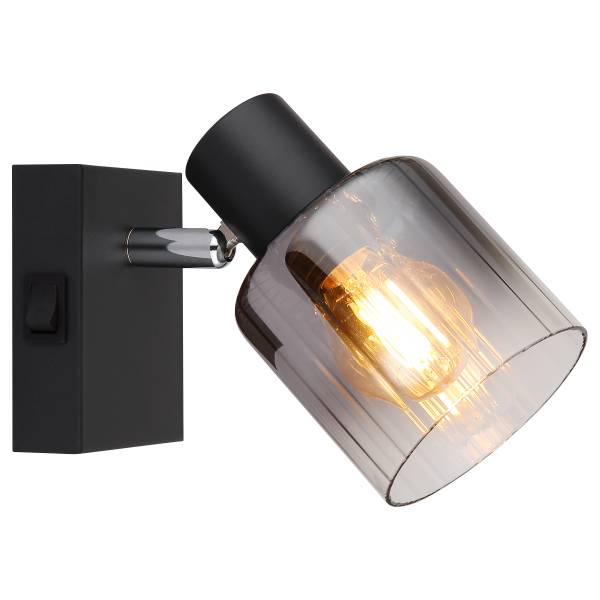Wandleuchte Jack Farbglas / Eisen - 1-flammig
