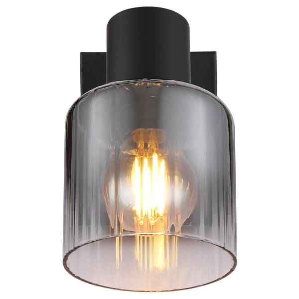 Wandleuchte Jack Farbglas / Eisen - 1-flammig