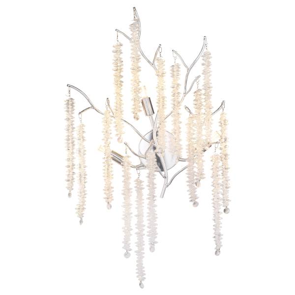Wandleuchte Laverne Acrylglas / Eisen - 3-flammig