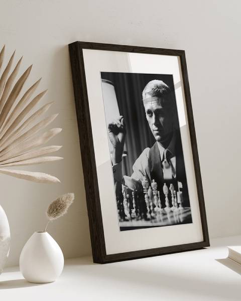 Kunstdruck Steve McQueen Thomas Crown Buche / Acrylglas - 33 x 43 cm