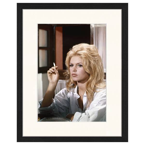Kunstdruck Brigitte Bardot Privat Affair Buche / Acrylglas - 33 x 43 cm