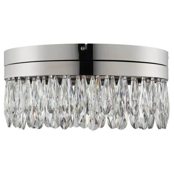 Deckenleuchte Celestia Aluminium / Kristall - 1-flammig - Silber