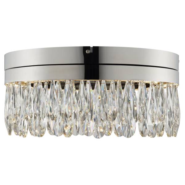 Deckenleuchte Celestia Aluminium / Kristall - 1-flammig - Silber