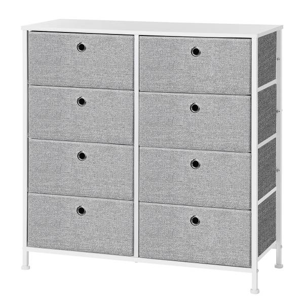 Kommode Tandiga - Breite 80 cm Grau / Weiß