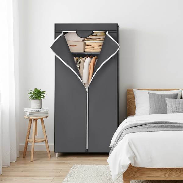 Stoffen kast Leggal vlies - antracietkleurig
