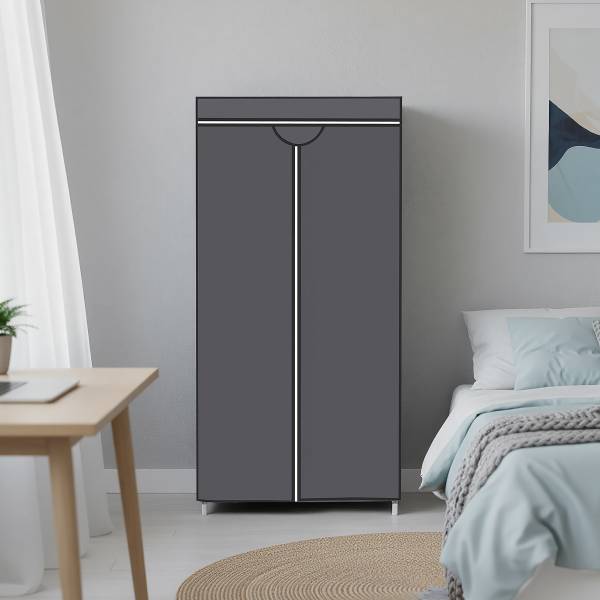Stoffen kast Leggal vlies - antracietkleurig