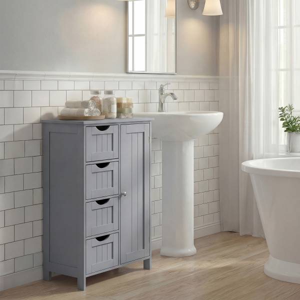Midischrank Gandzi 55 cm breit Grau