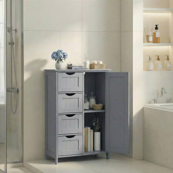 Midischrank Gandzi 55 cm breit Grau