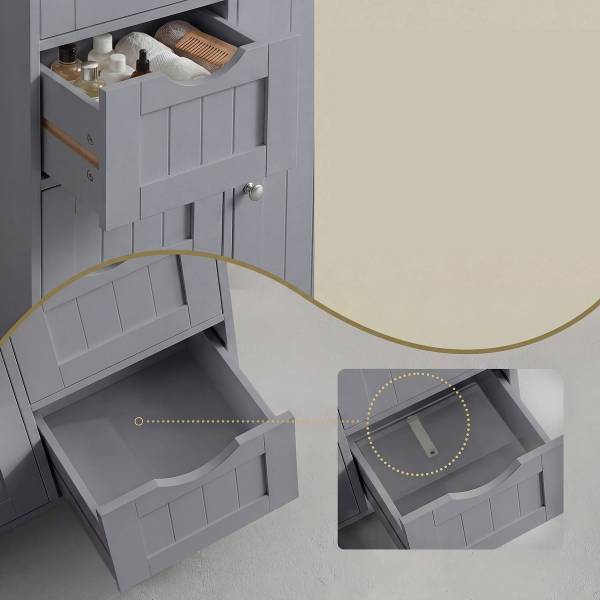 Midischrank Gandzi 55 cm breit Grau