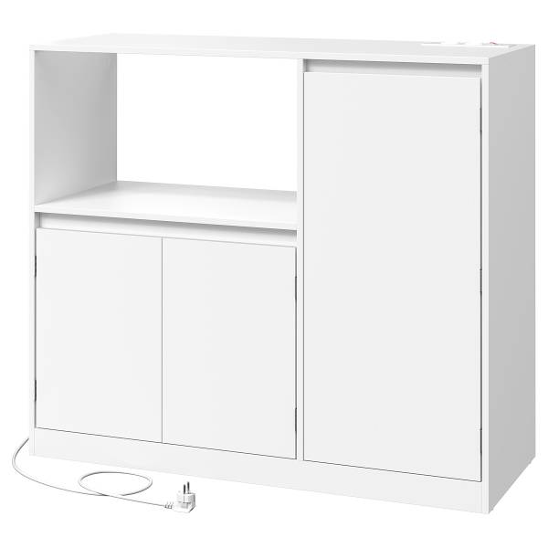 Unterschrank Eraulo 90 cm breit Weiß