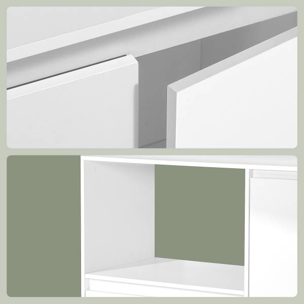 Unterschrank Eraulo 90 cm breit Weiß