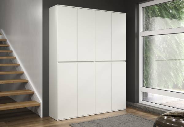 Garderobenschrank Nevada Weiß - Breite: 148 cm