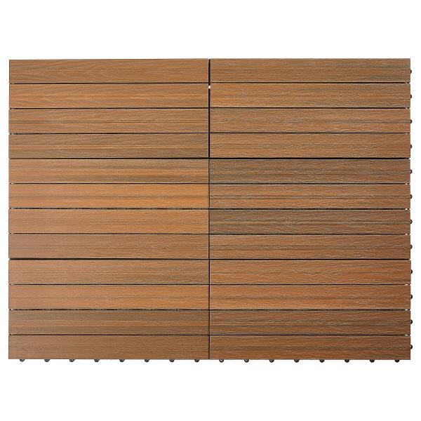 Terrassenfliese Outdoor 6er Set Braun